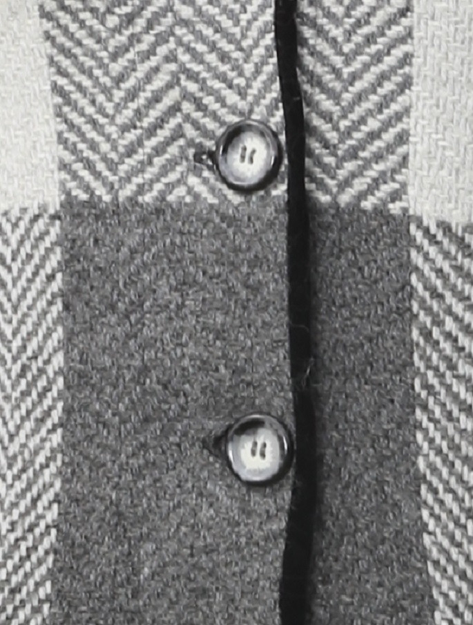 Emma Tweed Herringbone Coat Donegal Grey