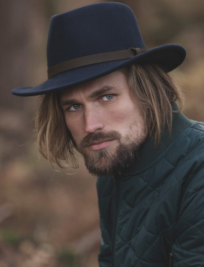 Men's Boston Jack Felt Hat- Navy