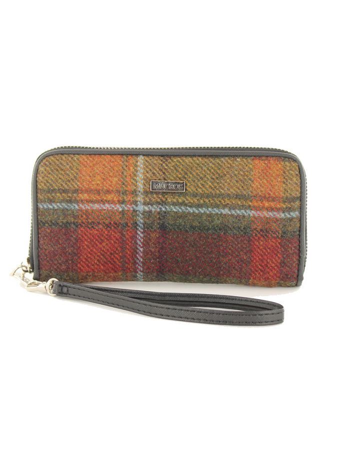 Mucros Tweed Purse Autumn Plaid