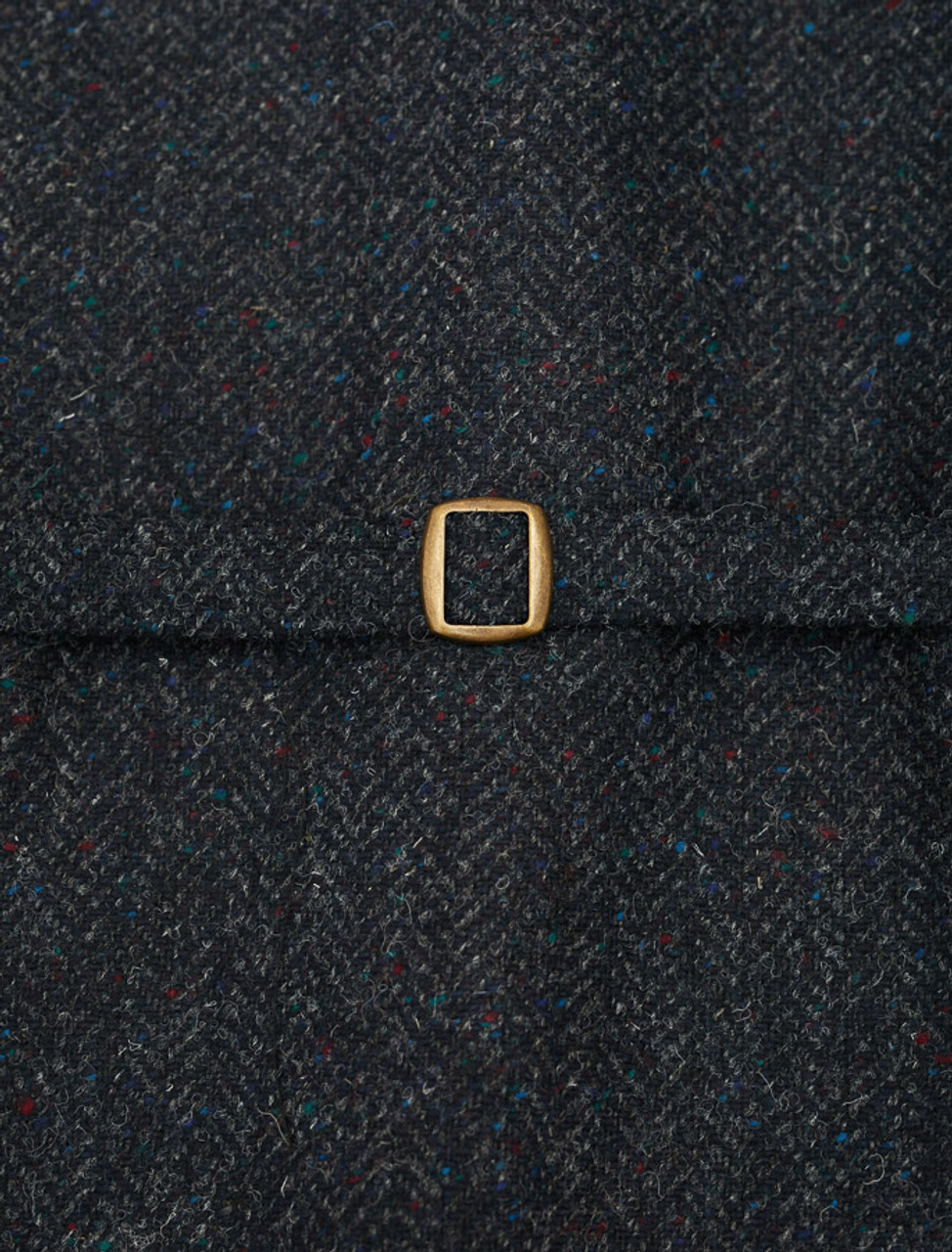 Donegal Tweed Waistcoat - Navy Fleck | Aran Sweater Market