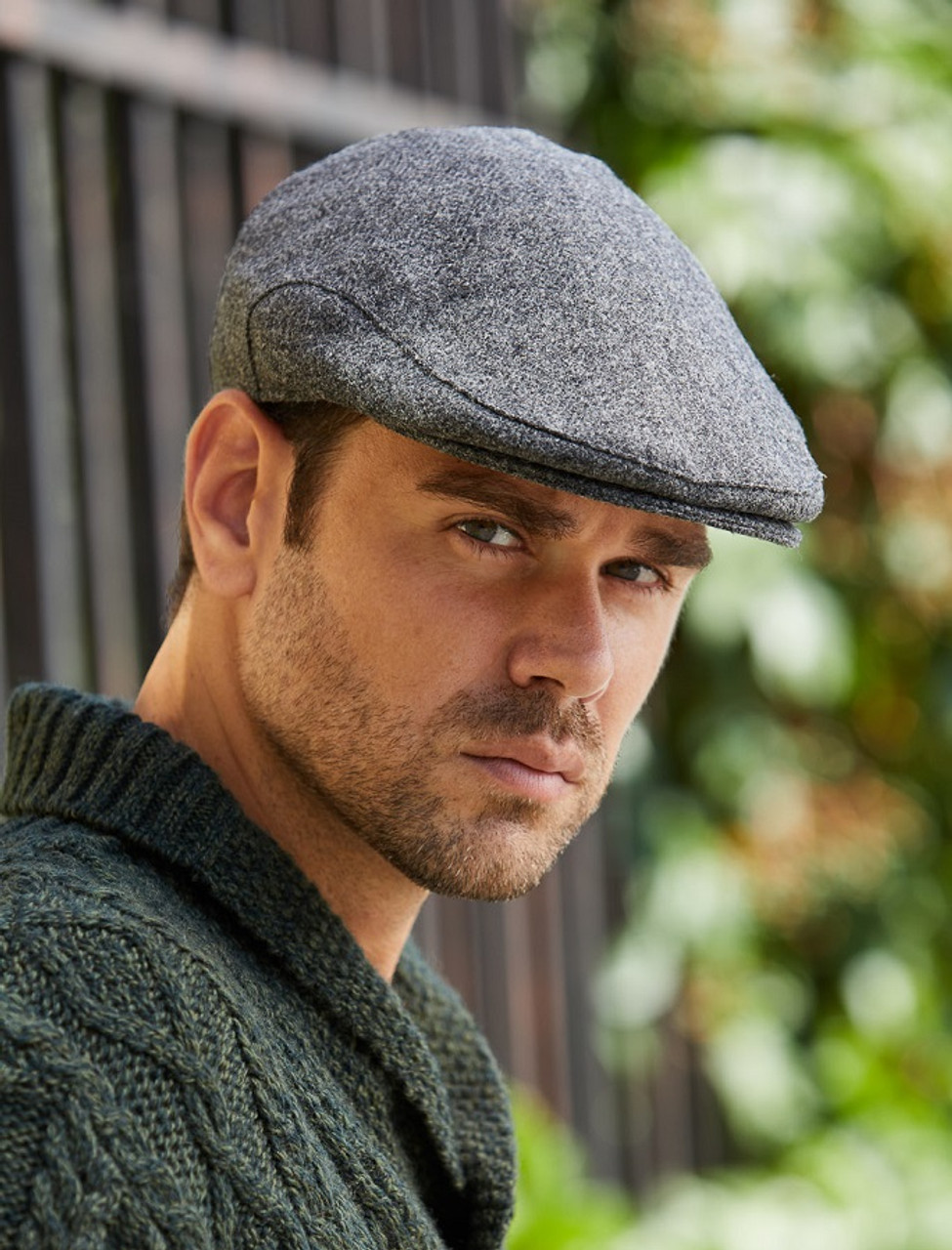 influenza Weinig detectie Donegal Tweed Flat Cap - Dark Grey | Aran Sweater Market