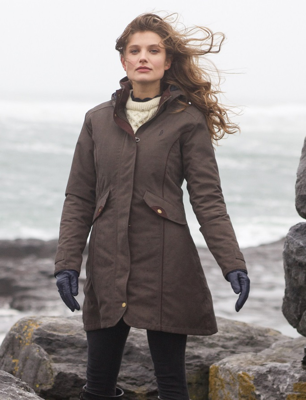 Fjern | Womens Orkan Waterproof Shell Jacket (Stealth)