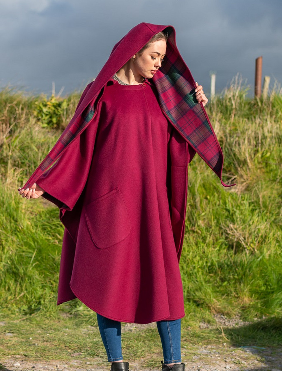 Donegal Tweed Pure Wool Country Walking Cape | Jimmy Hourihan