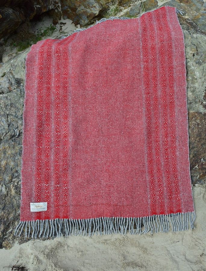 Donegal Tweed Large Undulating Twill Throw Studio Donegal