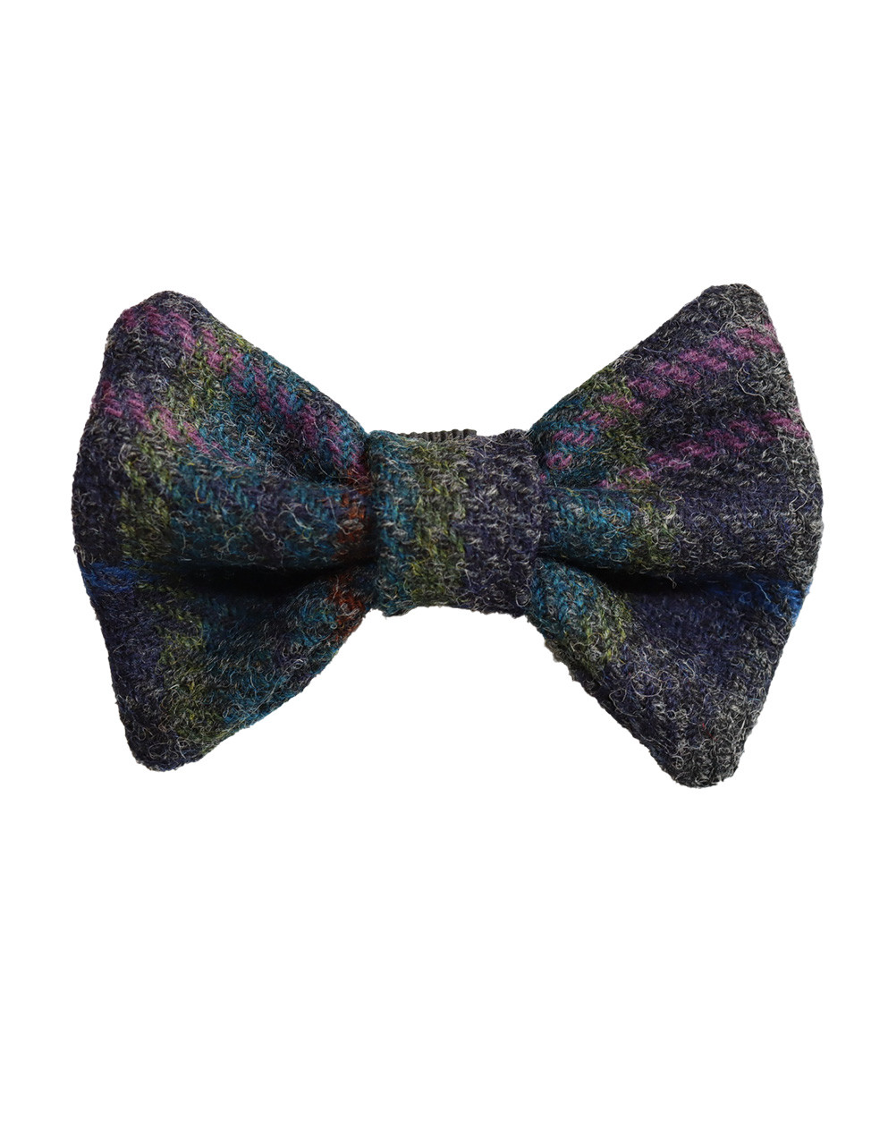 tweed bow tie dog collar