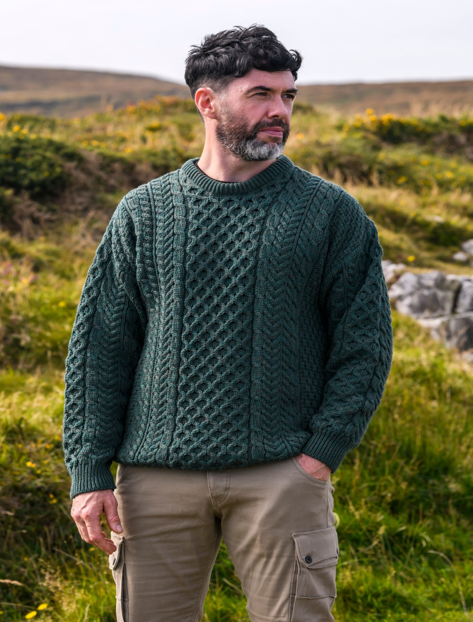 Aran Islands Aran Sweater Market Uk British Wool Aran Cable Jumper