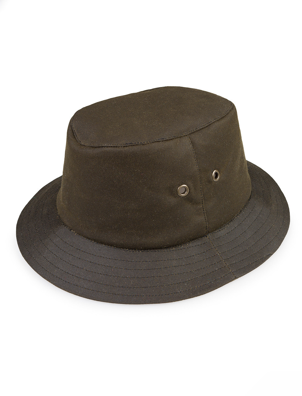 Waxed Walking Hat - Green | Mucros Weavers