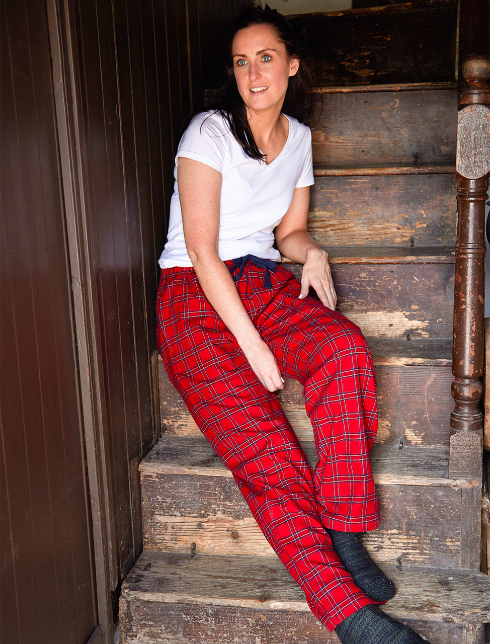 Striped Ladies Lounge Pants, Regular Fit