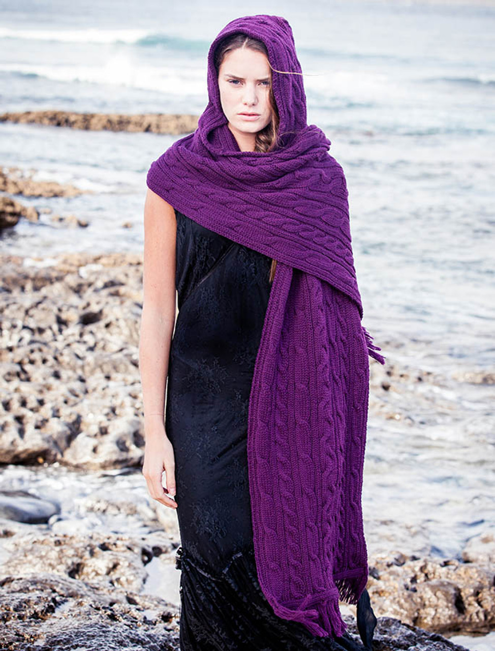 Hooded Scarf Shawl Wrap