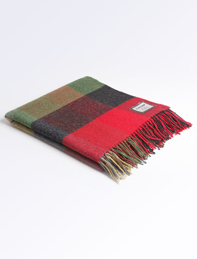 Lambswool Throw Heritage Block Foxford Woollen Mills