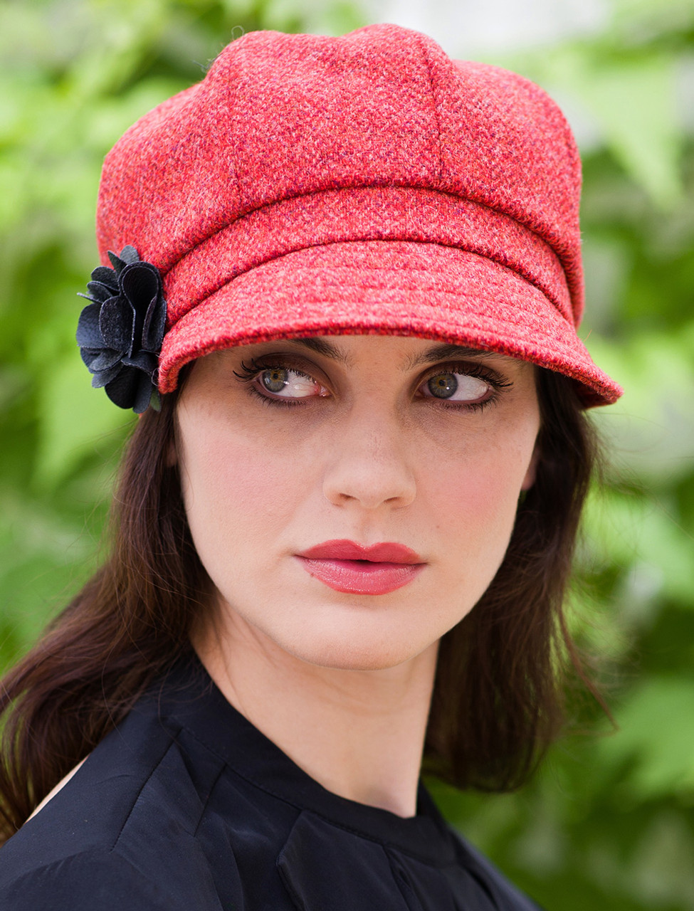 Red hot sale newsboy hat