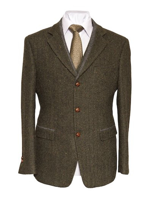 Casement Green Classic Fit Tweed Jacket