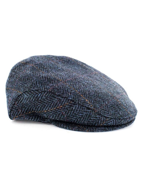 Trinity Tweed Flat Cap - Denim | Mucros Weavers