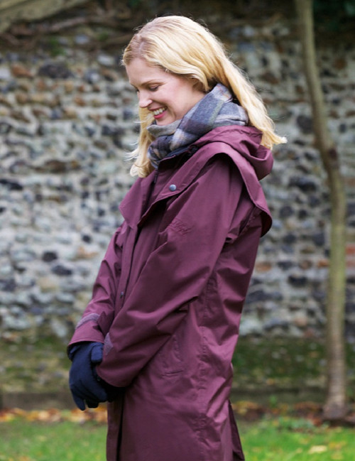 Top Selling Jack Murphy Skellig Waterproof 3/4 Coat- Blackberry