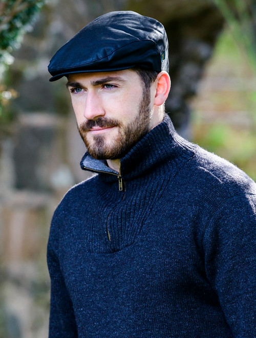 oilcloth flat cap