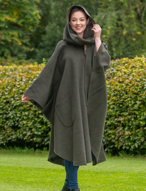 Donegal Tweed Pure Wool Country Walking Cape | Jimmy Hourihan