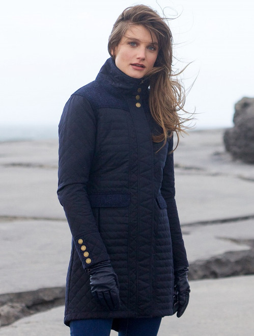 Carrickfergus Waxed Jacket - Ocean Blue