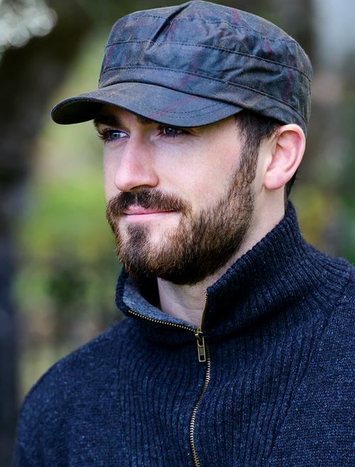 Kerry Wax Flat Cap - Tartan | Mucros 