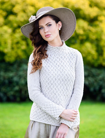 Ladies Roll Neck Sweater | Aran Sweater Market