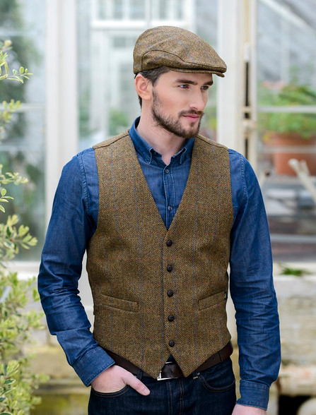 The Donegal Sweater Vest in Charcoal