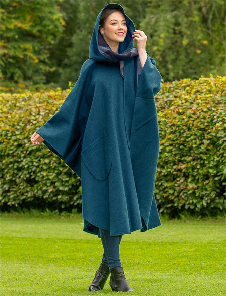 Green clearance wool cape