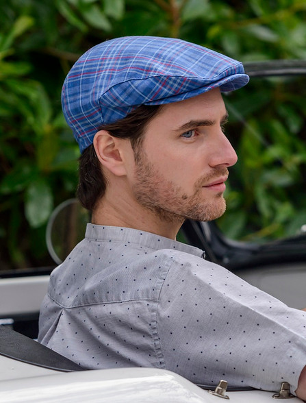 Irish Linen Flat Cap - Natural | Mucros Weavers