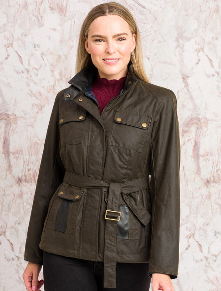 Barbour ladies discount leather jacket