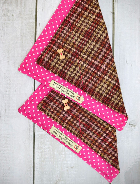 papier Triangle cap scarf PINK-