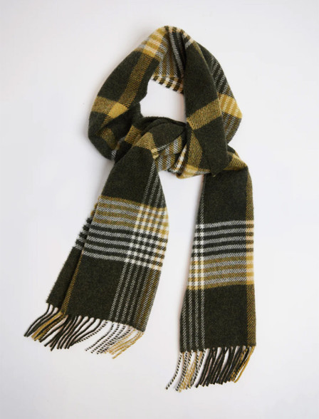 新品◎かぐれ◎TWEED MILL Lambswool Stole/BLUGRN Lambswool Beanie - MeanderApparel