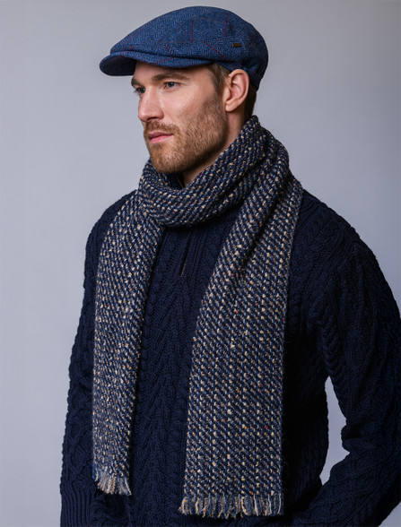 Atlantic Scarf - Charcoal & Gold