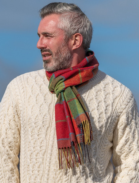 Lambswool Scarf - Wicklow Tartan
