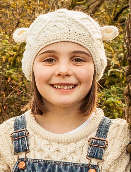 Irish Tweed Cap with Ear Flaps, Navy Blue Winter Hat