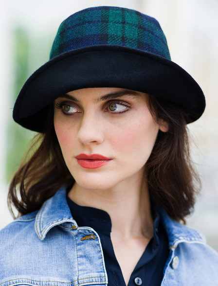 Ladies Tweed Clodagh Hat  - Blackwatch