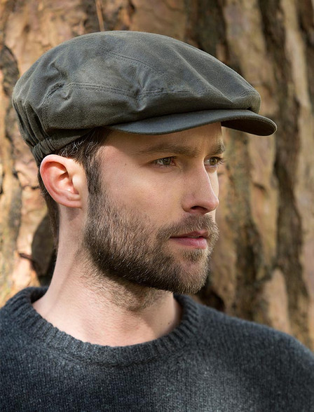 oilcloth newsboy cap