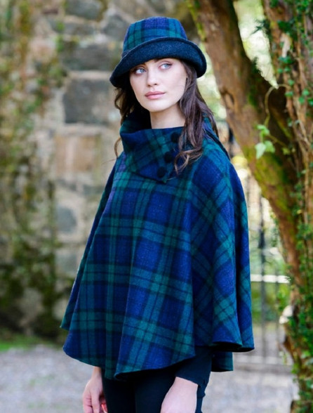 Tweed Cape Poncho — Celtic Fusion ~ Folklore Clothing