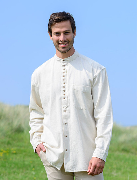 Classic Irish Grandfather Shirts - Weavers of Ireland Classic Irish Grandfather Shirts - Weavers of Ireland