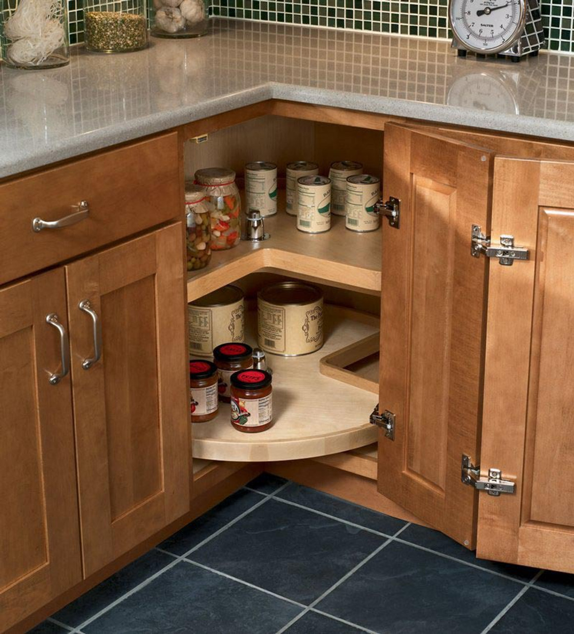 Easy Reach Wood Lazy Susan KraftMaid maximizing-your-corner-cabinet-storage-with-a-lazy-susan-home-cabinets