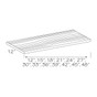 Replacement Shelving w/Adjustable Shelf Clips for Wall Angle cabinets Replacement Shelving w/Adjustable Shelf Clips for Wall Angle cabinets
