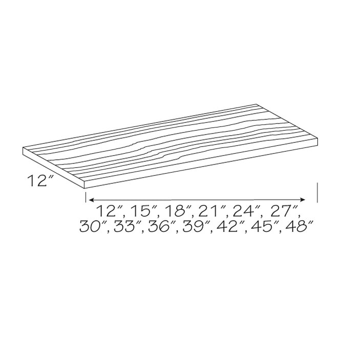 Wall Angle Cabinet Replacement Shelf | KraftMaid