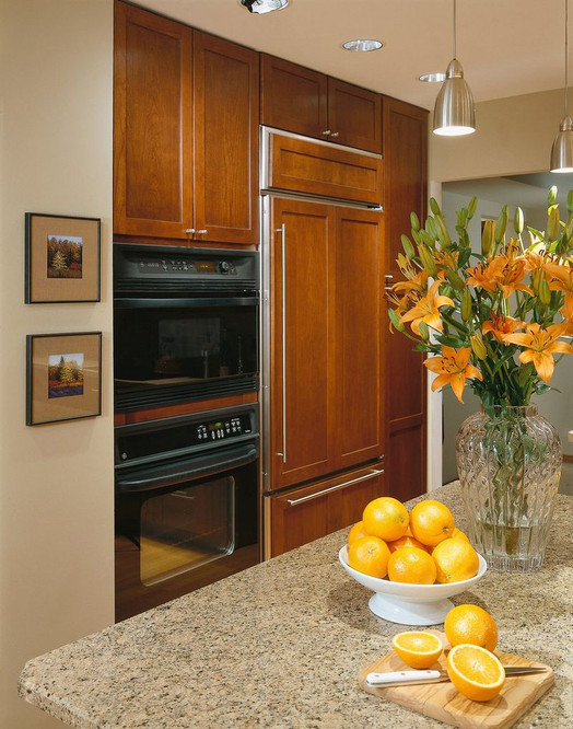 Decorative Appliance Panel For Refrigerator With Top Panel Kraftmaid
