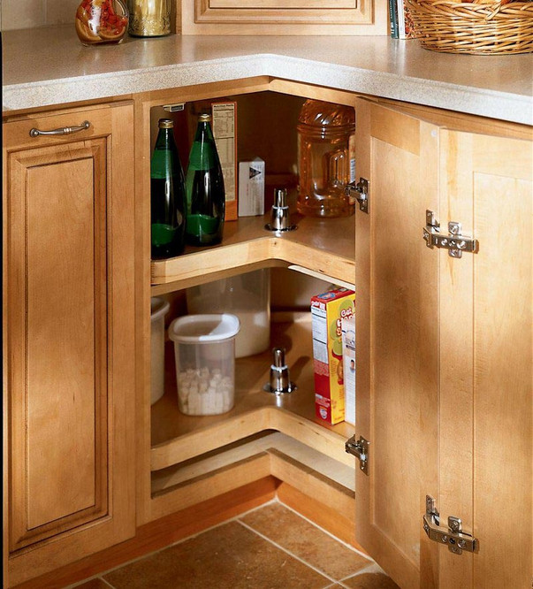 Easy Reach Corner Cabinet Lazy Susan KraftMaid   Easy Reach Wood Lazy Susan  38204  36864.1655838581 