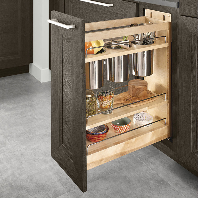 Base Utensil Pantry Pull-out Cabinet - Mid Continent Cabinetry