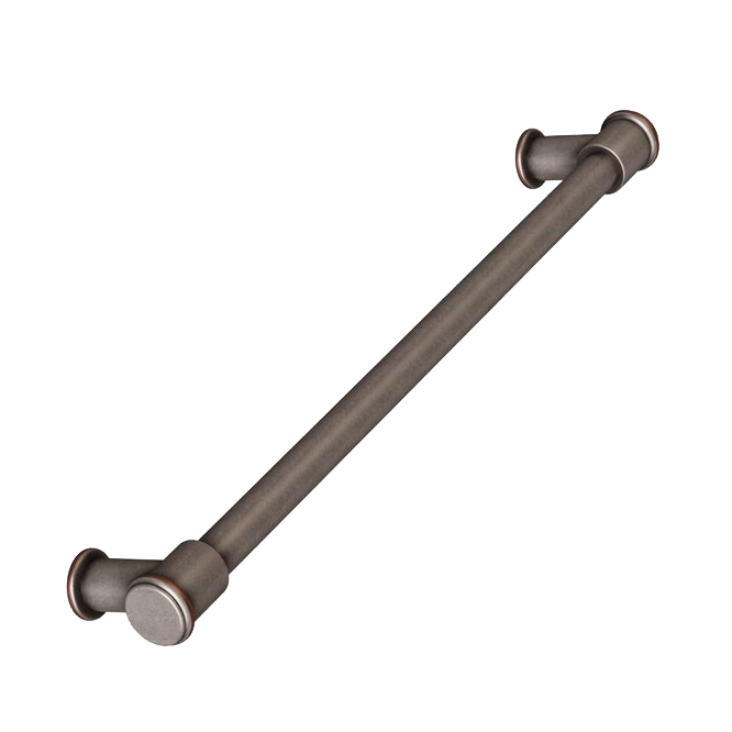 KraftMaid Decorative Hardware Galileo Collection - Antique Pewter and Copper Pull 15 in