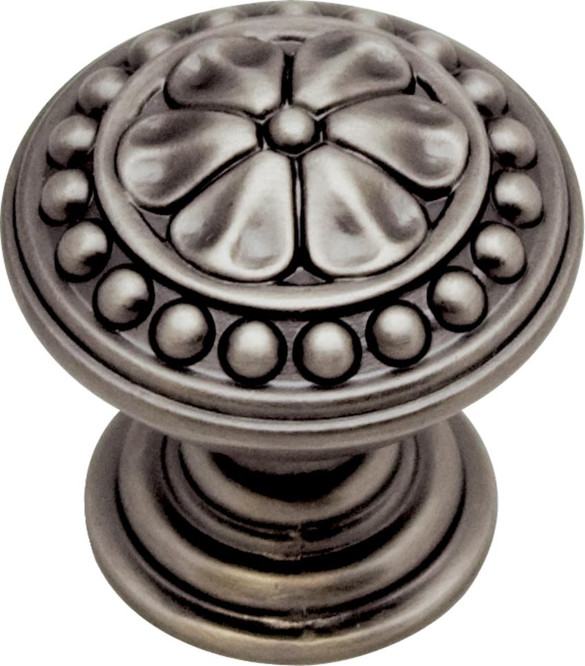 Rosette Collection - Antique Nickel Knob - KraftMaid