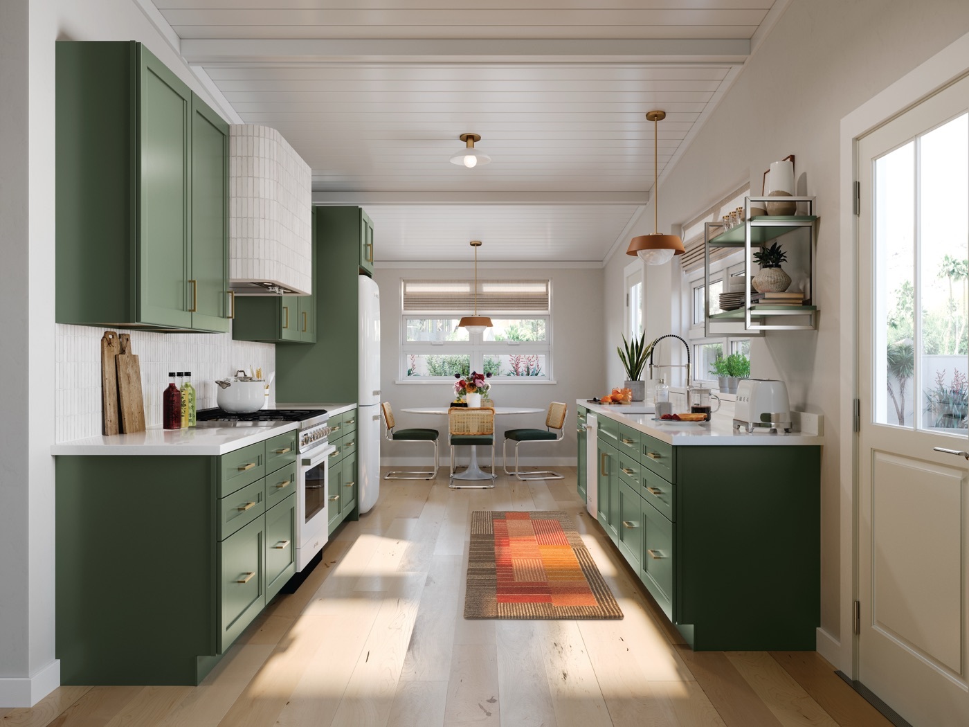 Open-concept kitchen floor plan