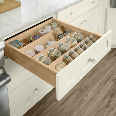 Custom Spice Drawer Organizer for Vertical/Standing Jars