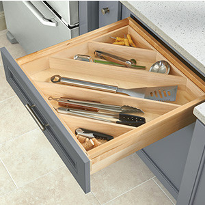 KraftMaid Angled Utensil Drawers