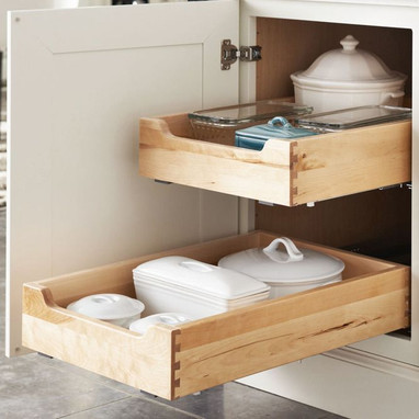 White Shaker Pull Out Shelf (Rollout Tray)