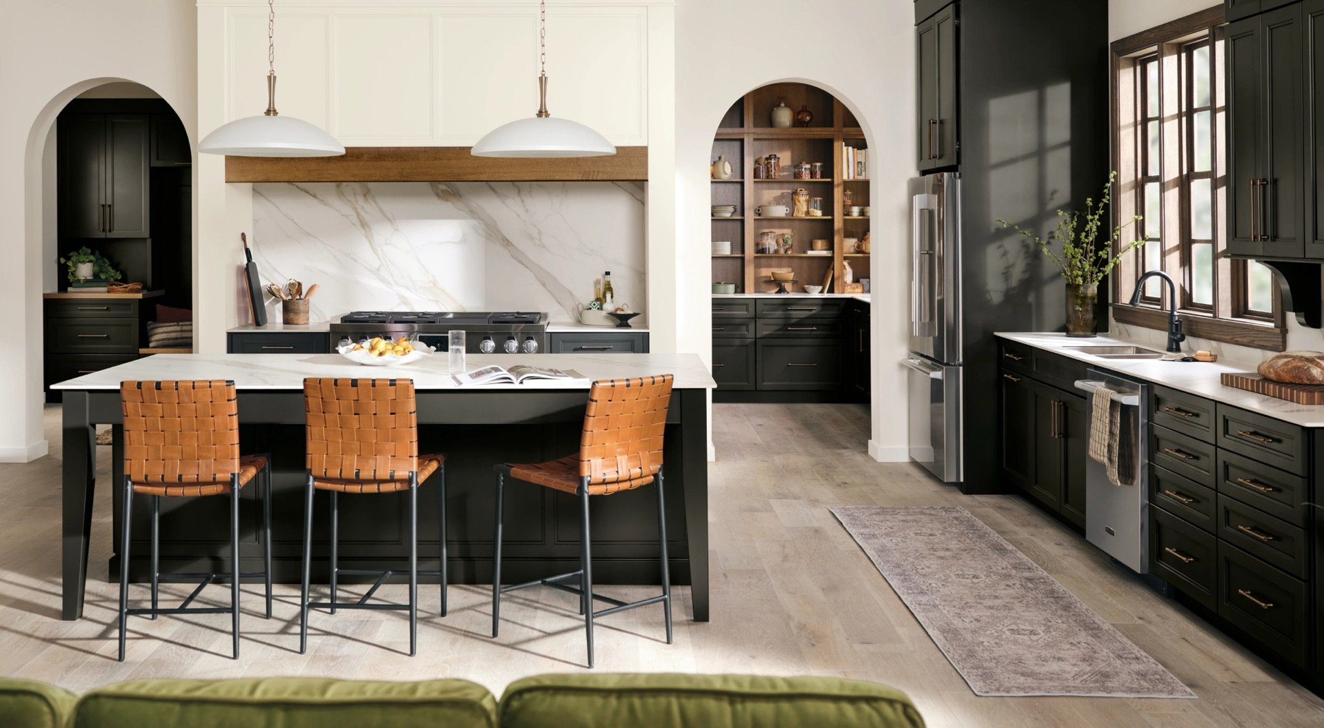 Kitchen showcasing color and finish options
