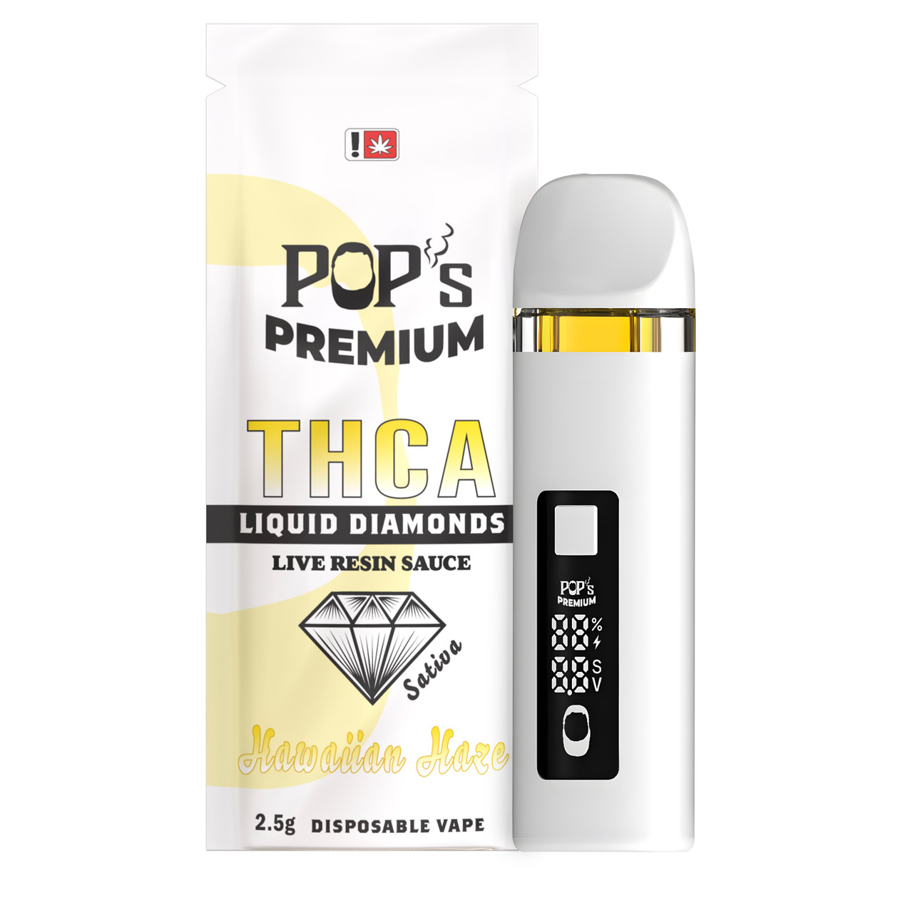 Hawaiian Haze (sativa) THCa Live Resin | 2.5g Disposable Vape Hawaiian Haze (sativa) THCa Live Resin | 2.5g Disposable Vape